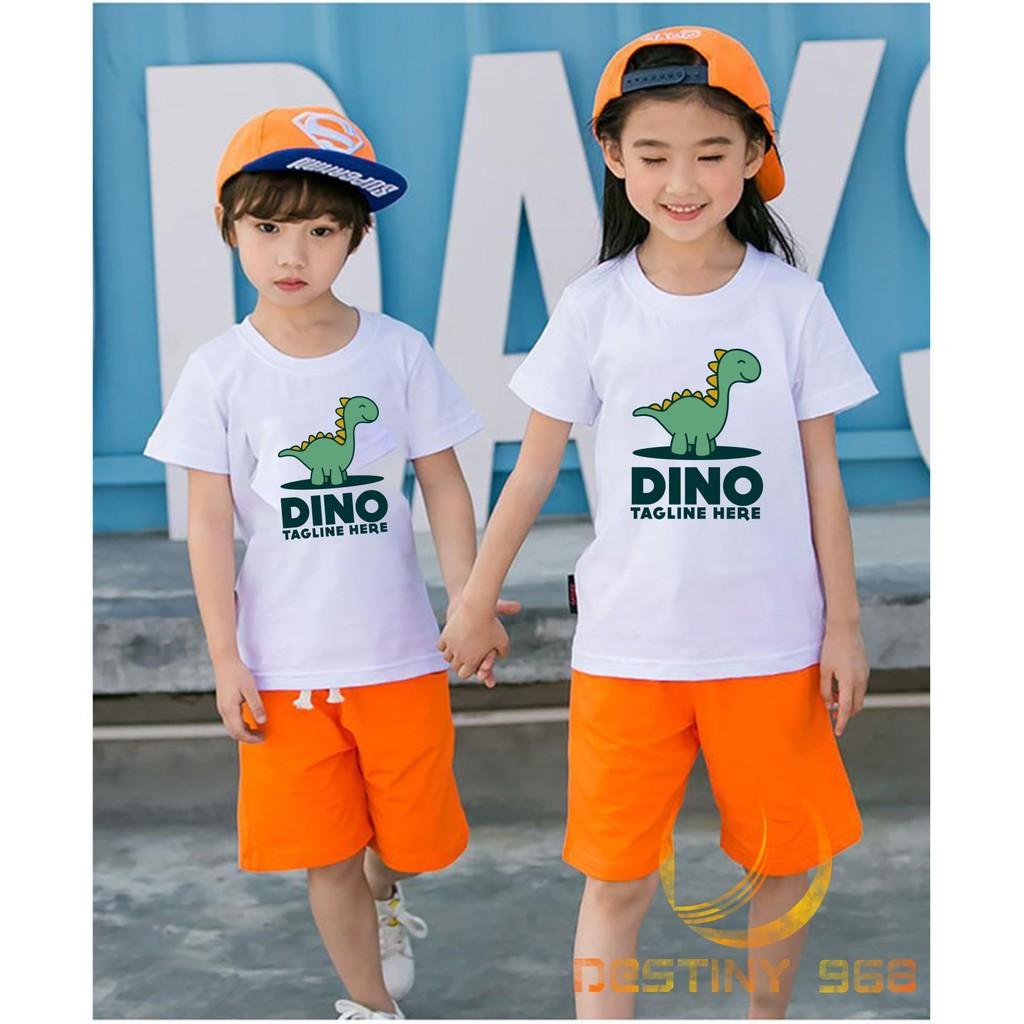 Áo gia đình 4 người - Áo gia đình Khủng Long Dino - Đồng phục gia đình họa tiết chữ - Đồ đôi mẹ và bé - destiny968