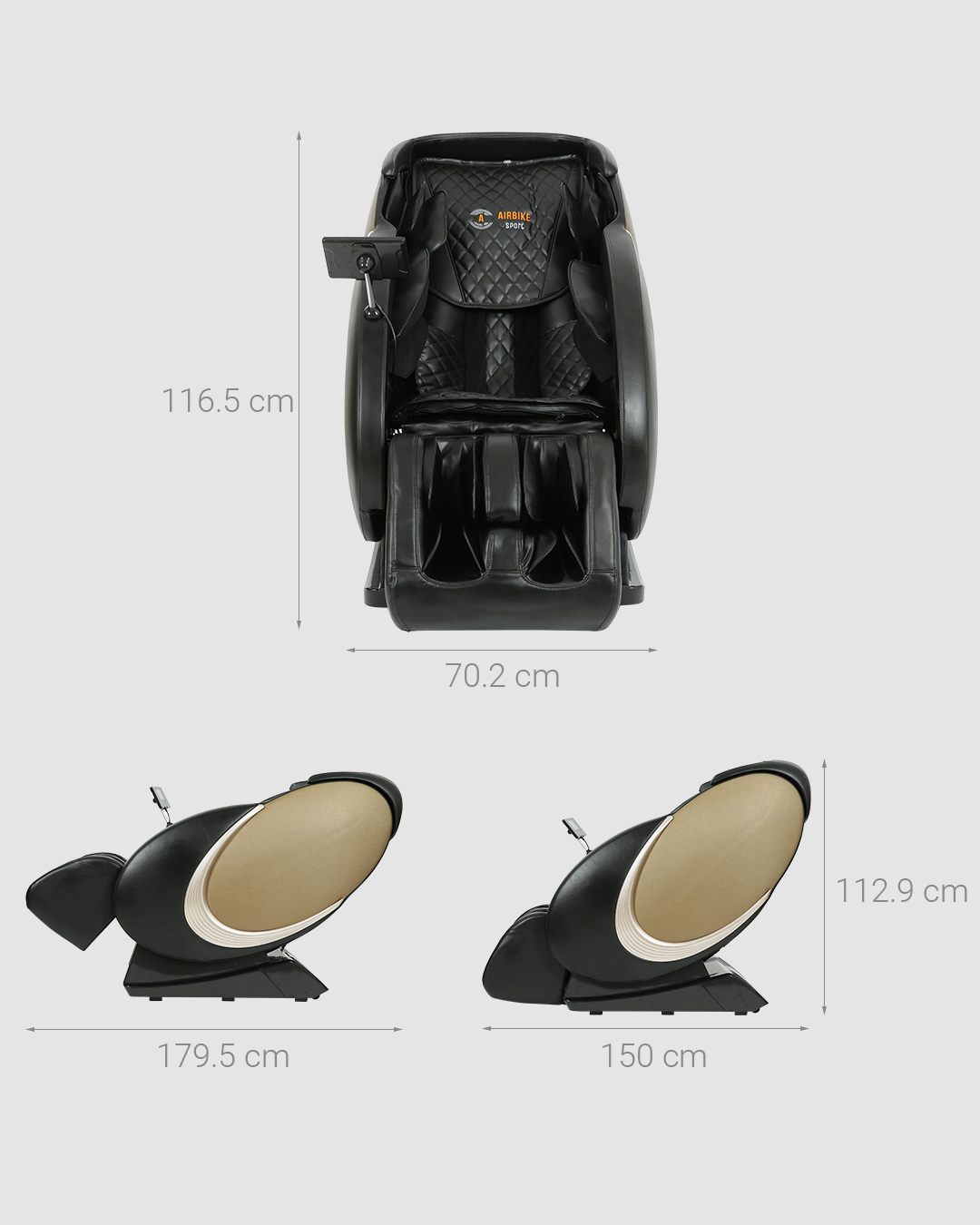 Ghế Massage Toàn Thân Cao Cấp 4D Air Bike MK335 - Hàng Chính Hãng