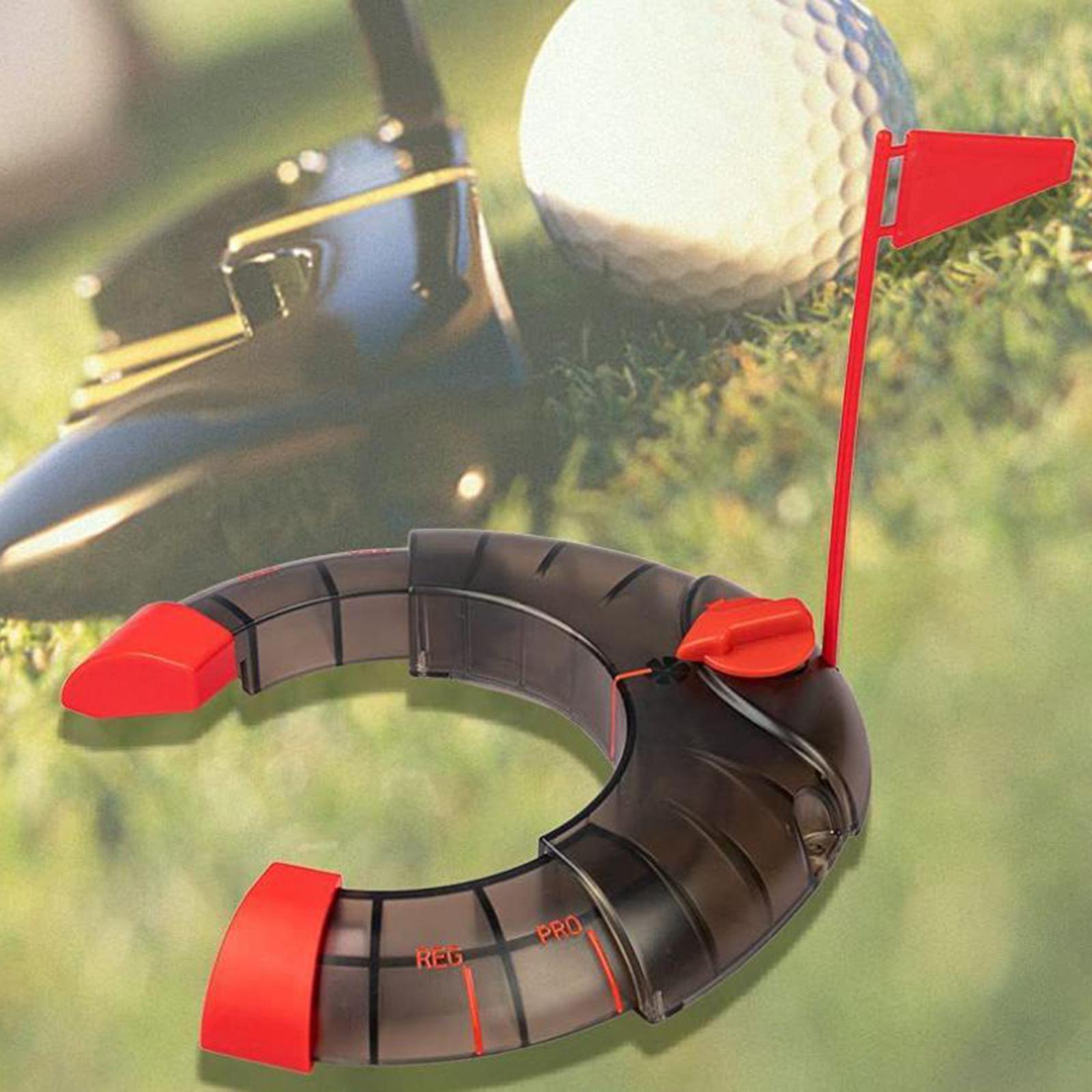 Portable Golf Putting Cup with Flag Putt Training Hole Practice Cups