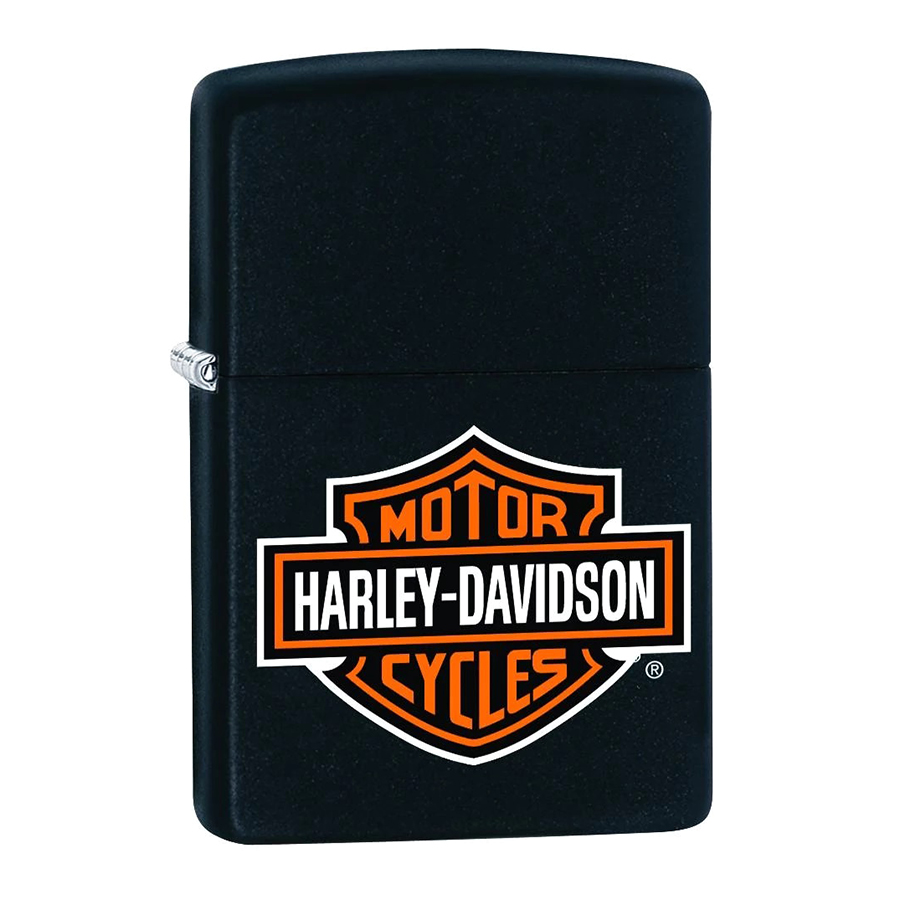 Bật Lửa Zippo 218hd.H252 Harley Davidson Logo Black Matte
