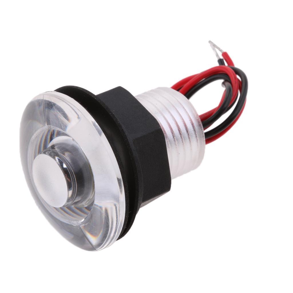 White Boat Cabin Motorhome LED Courtesy Light Roof Reading Lamp 12V 5W