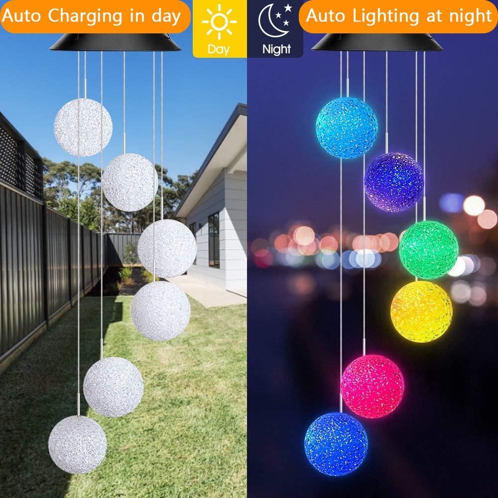 Đèn Treo Trang Trí Sân Vườn Sử Dụng Năng Lượng Mặt Trời Nhiều Màu Sắc