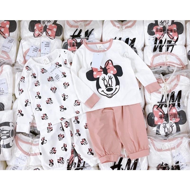 COMBO 2 BỘ MICKY TRẮNG NƠ HỒNG CHO BG
