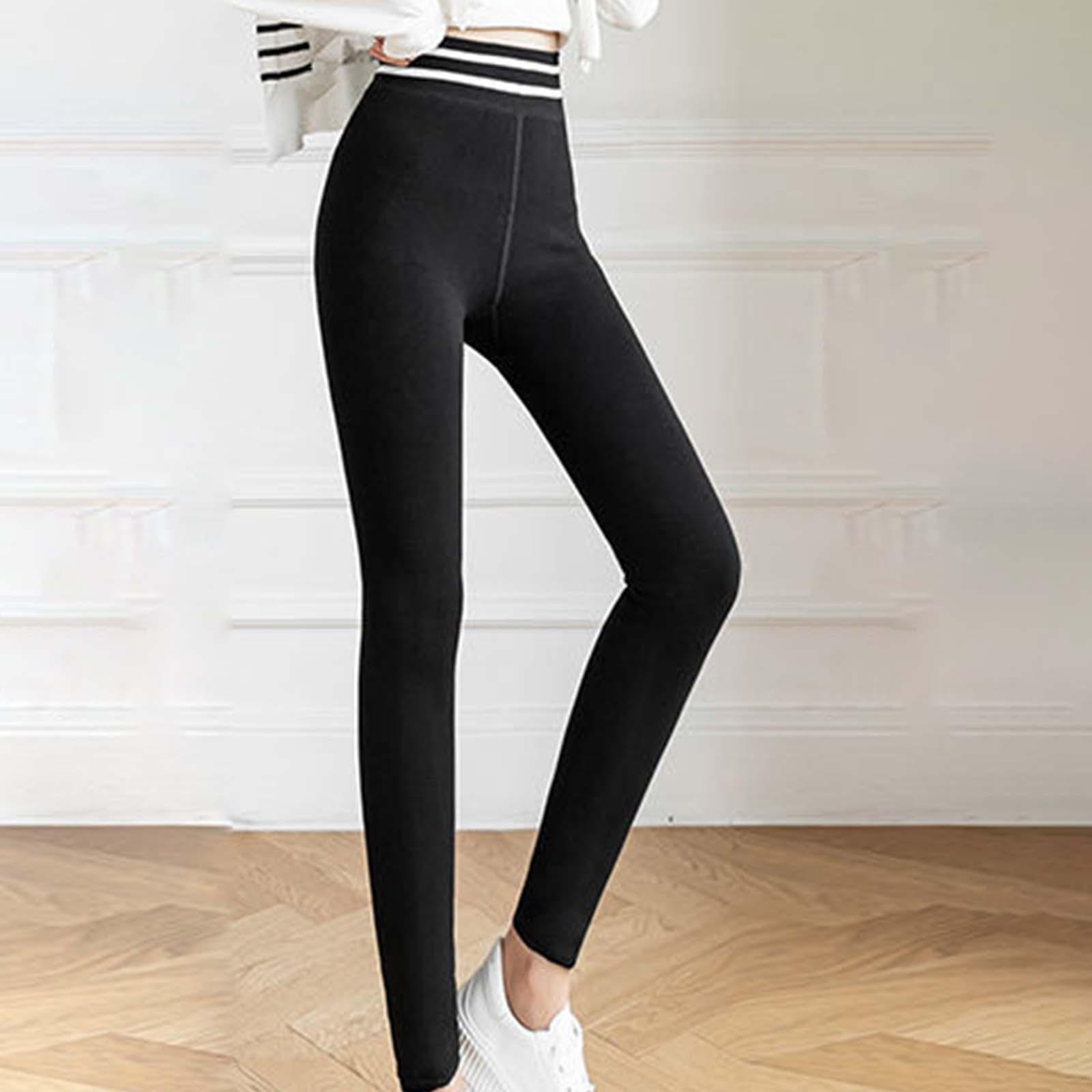 Women Winter Leggings Soft Skinny Comfortable Trousers Elastic Thick Warm