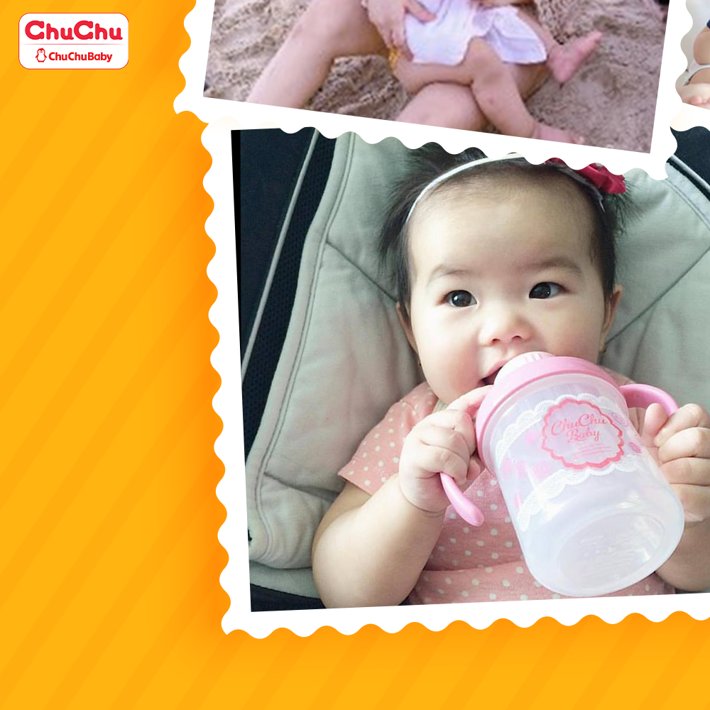 Bình Uống Nước Có Ống Hút Bé Trai ChuChu Baby - Xanh