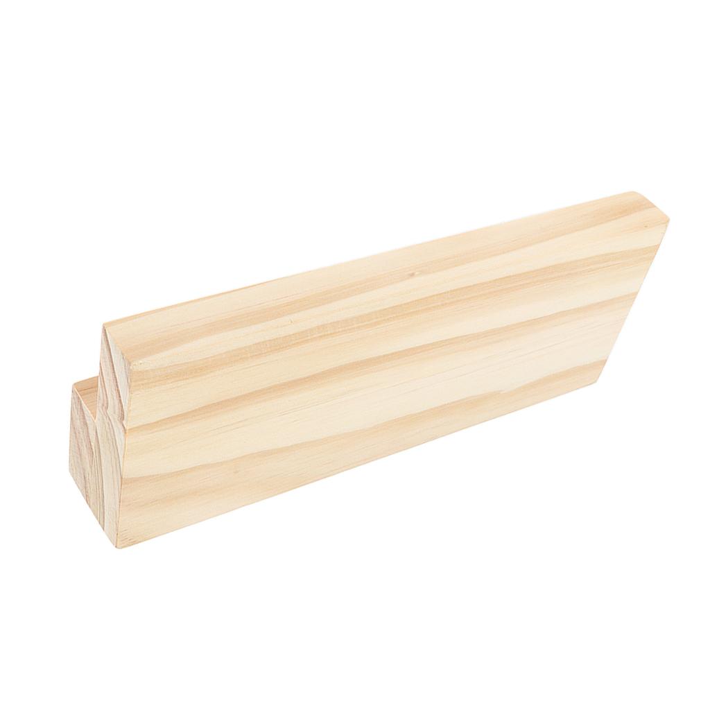 2pcs Rectangle Handmade Wood 15ml Essential Oil Display Case Storage Rack