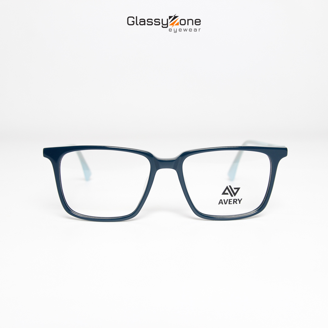 Gọng kính cận, Mắt kính giả cận Acetate Form chữ nhật Nam Nữ Avery 15063 - GlassyZone