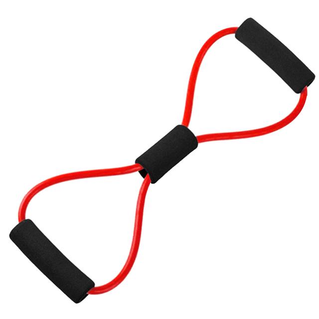 8 Word Fitness Yoga Yoga Band TPE Gum Kháng ban nhạc cao su Thể dục Thiết bị tập thể dục Mở rộng tập luyện tập thể dục Color: Purple