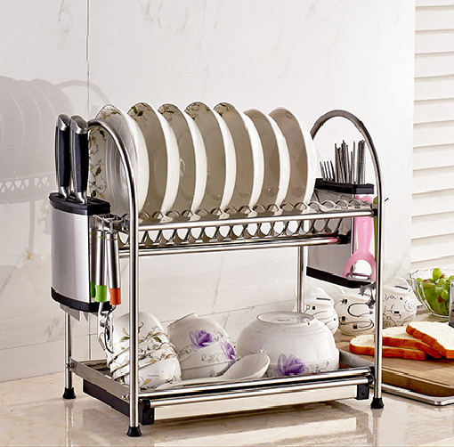 Kệ Nhà Bếp Giá Kệ Để Bát Đĩa Đa Năng Bằng Inox Cao Cấp H38