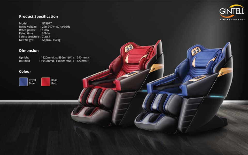 Ghế Massage GINTELL - S7 SUPERCHAIR Chính Hãng | 3 năm bảo hành chính hãng