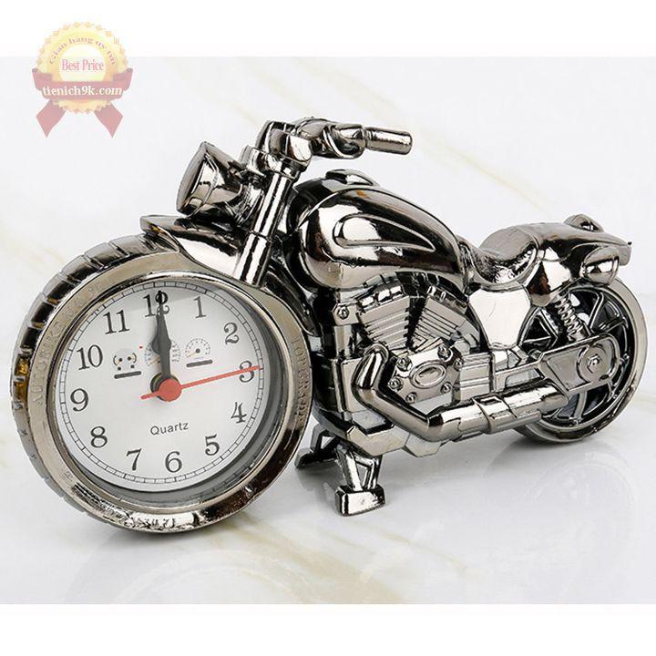 Đồng hồ trang trí để bàn hình xe mô tô phân khối lớn Sport CÓ BÁO GIỜ THỨC
