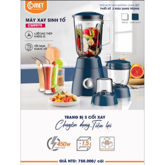 Máy xay sinh tố COMET - CM9979 - HÀNG CHÍNH HÃNG - MẪU MỚI 2023.