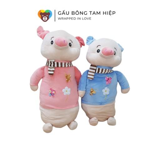 Gối ôm lợn bôngGấu bông ngộ nghĩnh đáng yêu dễ thương Chất liệu vải cao cấp nhồi bông gòn sạch an toàn