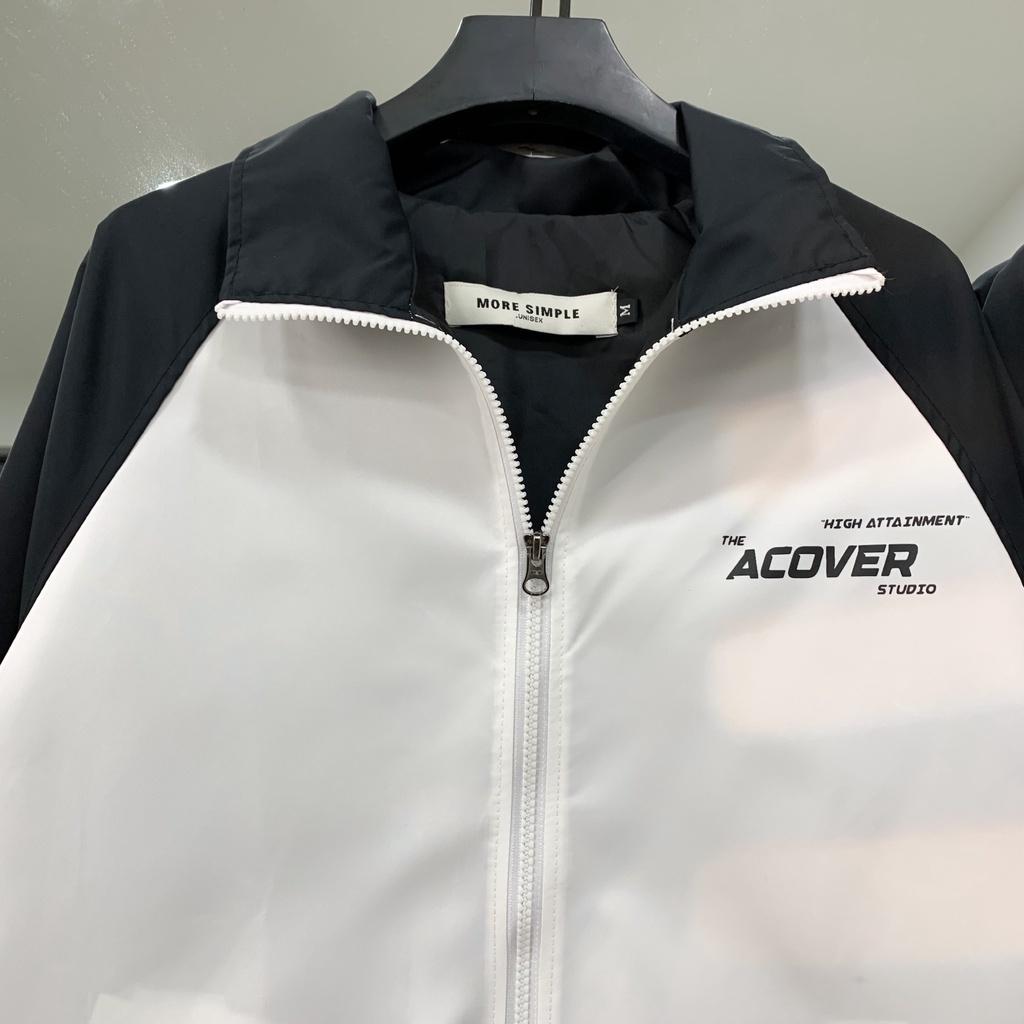 Áo Khoác Jacket Form Rộng ACOVER Vải Dù Trượt Nước Phong Cách Ulzzang