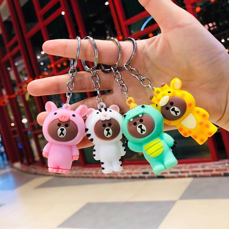 Móc chìa khoá cute giá rẻ hình thú trái tim nhiều mẫu chỉ 7k