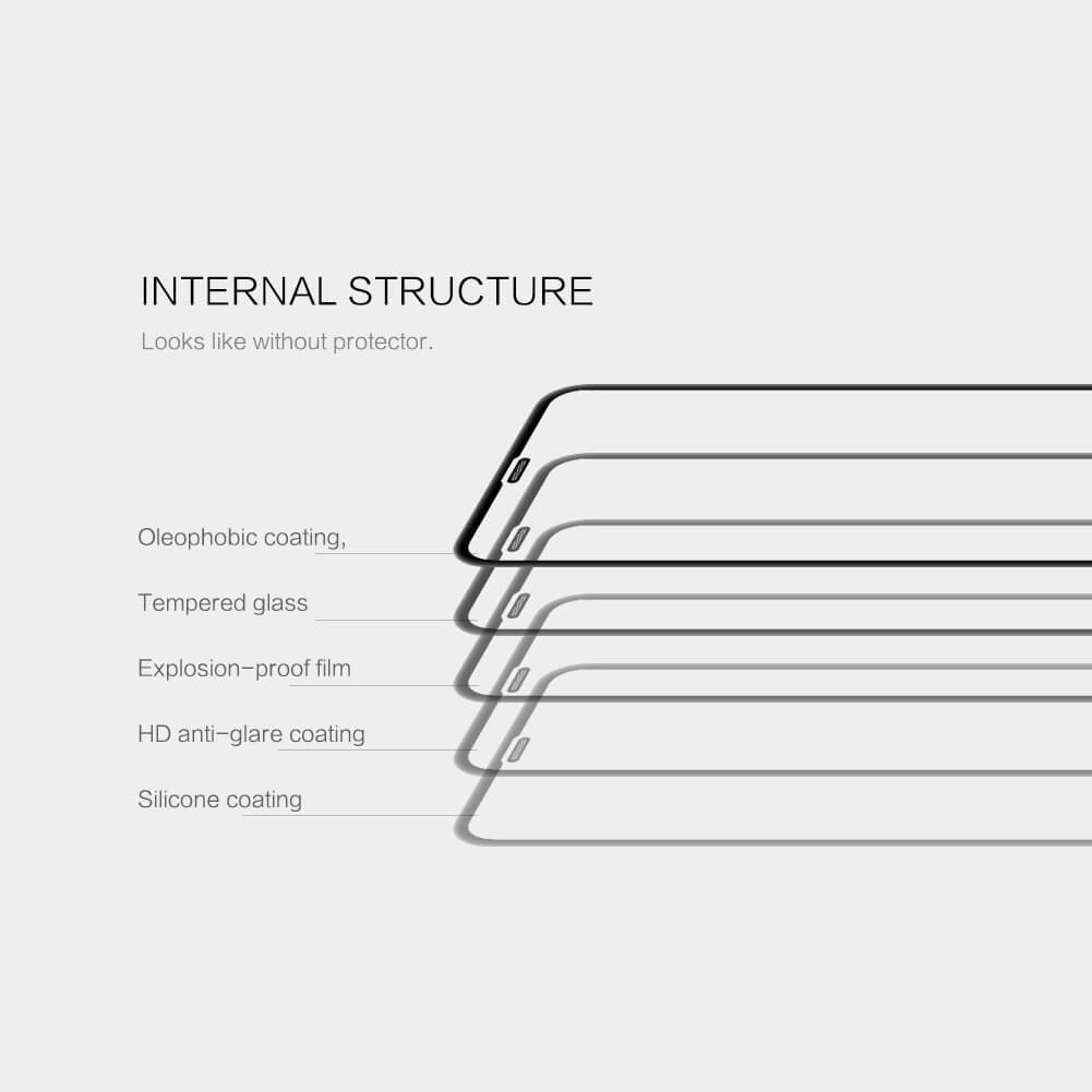 Miếng dán kính cường lực 3D full màn hình cho iPhone 11 Pro (5.8 inch) / iPhone X / Xs hiệu Nillkin CP + Max ( Mỏng 0.23mm, Kính ACC Japan, Chống Lóa, Hạn Chế Vân Tay) - Hàng chính hãng
