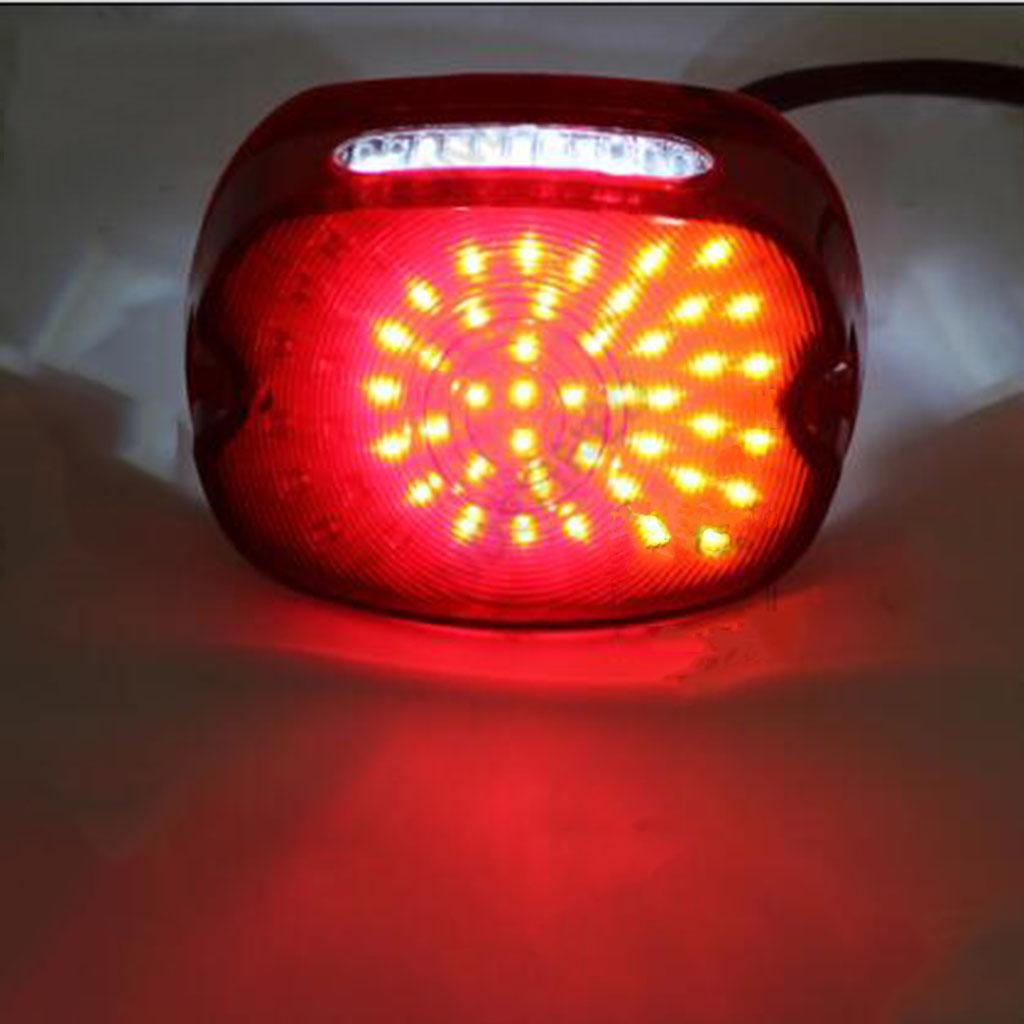 Smoke LED Tail Brake Turn Light for 91-10 Sportster Lay Down