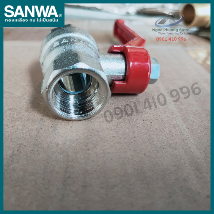 [SANWA THÁI LAN] Van bi tay gạt dài SANWA Phi 21mm, Phi 27mm, Phi 34mm BV15FB