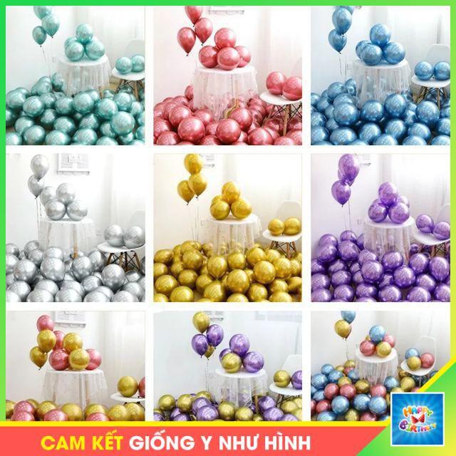 Set 50 cái bóng tròn Chrome mạ siêu nhũ siêu đẹp 30cm #TrangTriSinhNhat