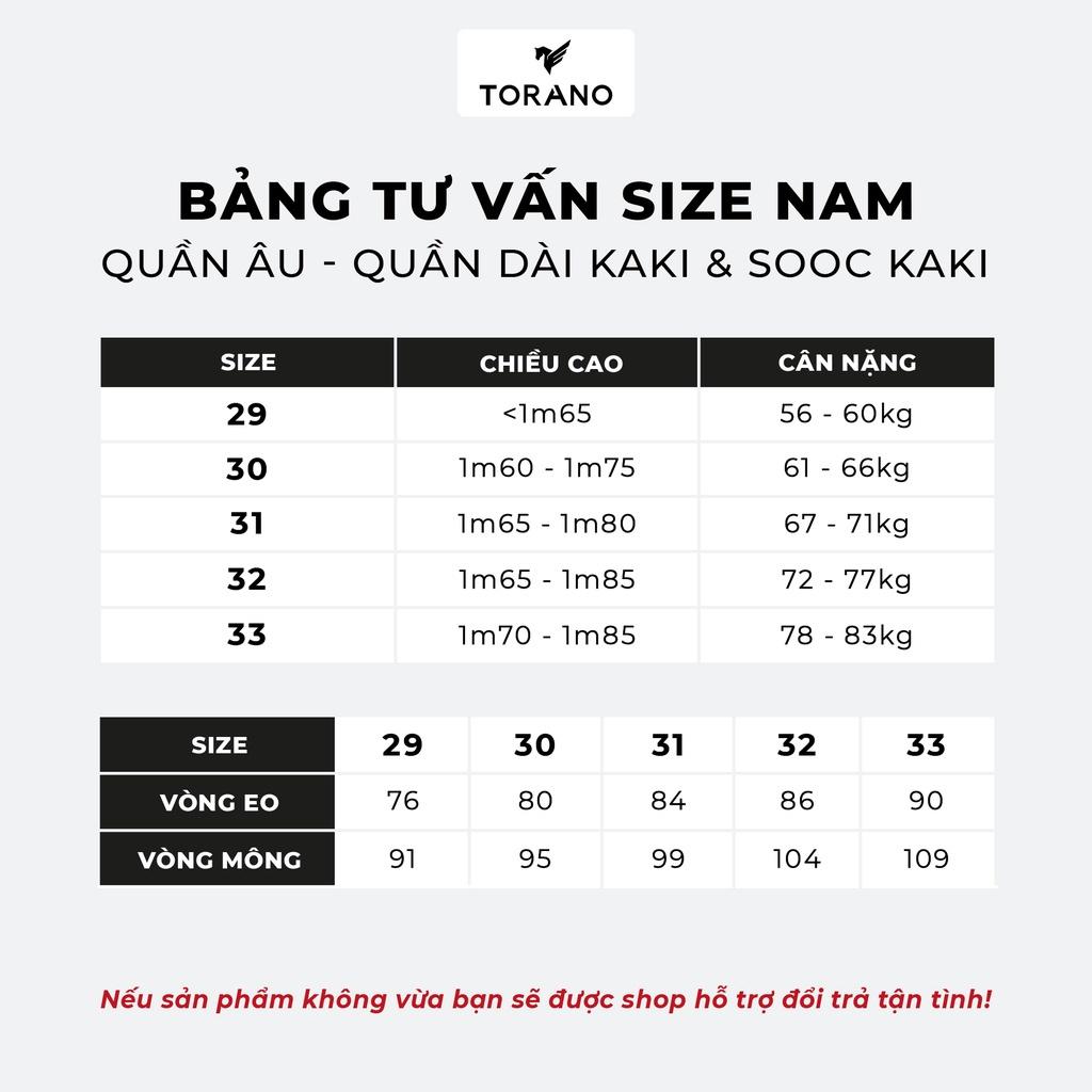 Quần âu dáng slim-fit cạp lót họa tiết cao cấp logo TORANO BT030