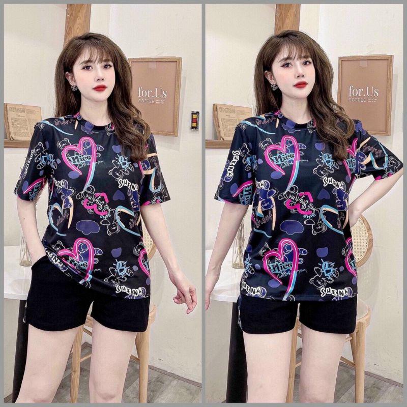 SET BỘ THỜI TRANG FORM RỘNG HỌA TIẾT