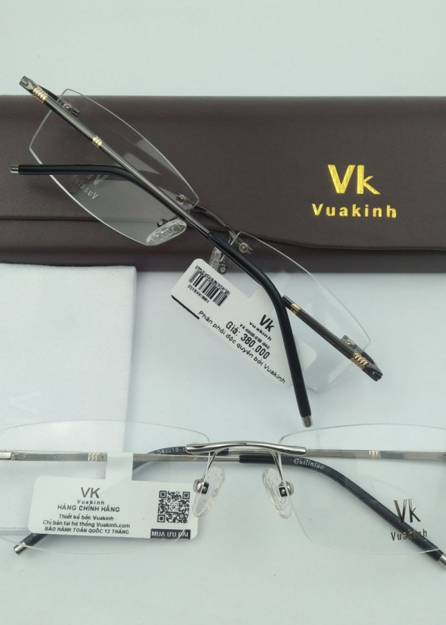 Gọng kính cận không viền phong cách cổ điển VK-33