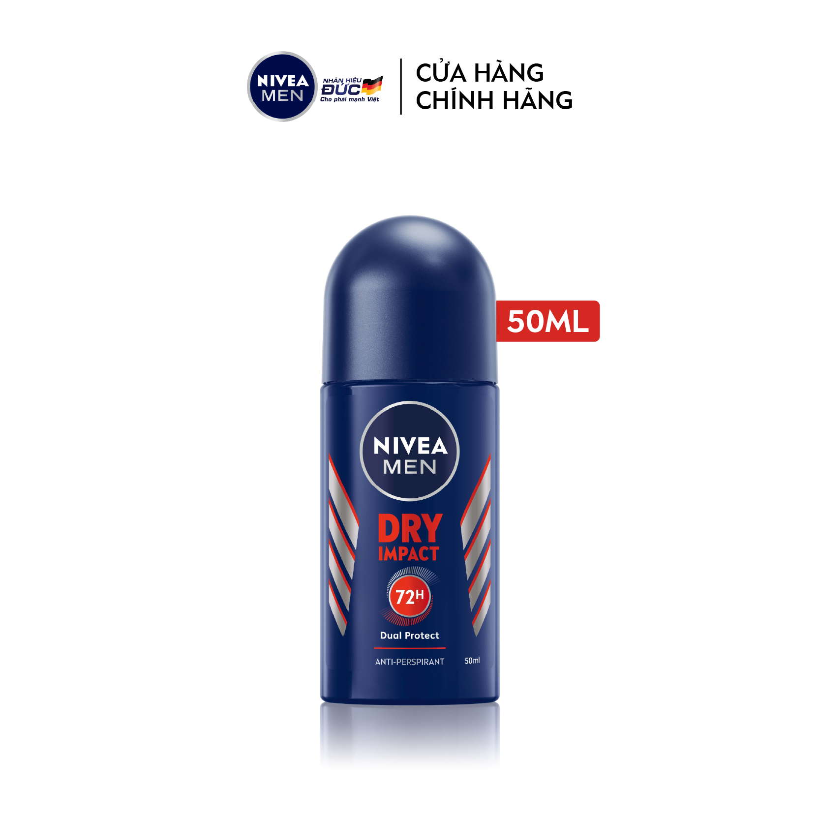 Lăn Ngăn Mùi NIVEA MEN Dry Impact Khô Thoáng - 81610