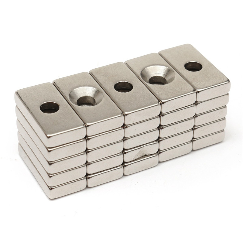 Nam châm viên đất hiếm 30x10x5 có lỗ