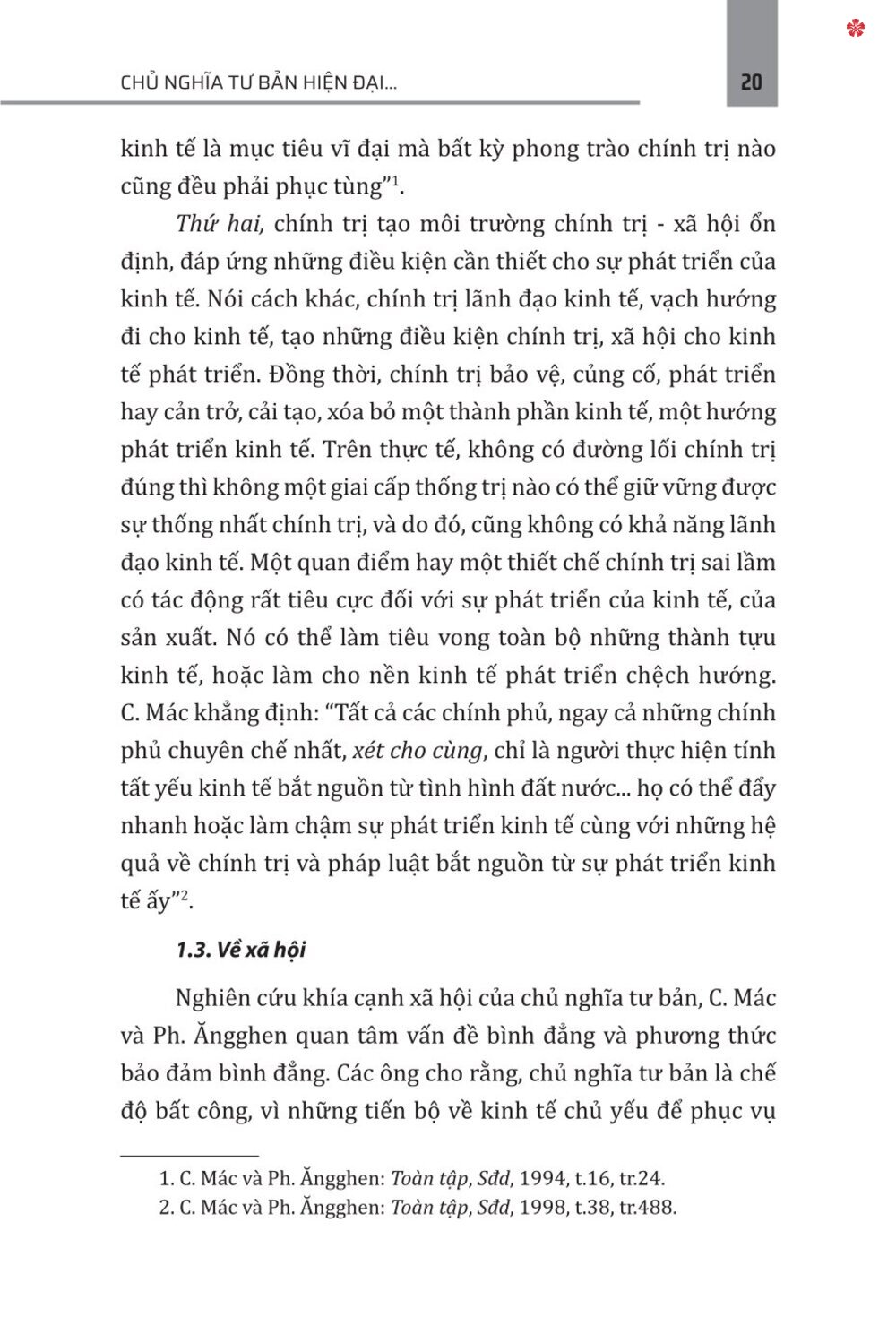Chủ nghĩa tư bản hiện đại vai trò, tác động đến tiến trình phát triển và định hướng chính sách của Việt Nam - bản in 2025
