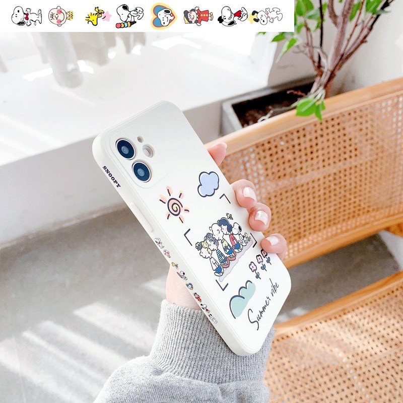 Ốp Lưng Cạnh Vuông Vibe Summer Dành Cho iPhone 6 / 6 Plus / 7 / 7 Plus / 8 / 8 Plus / X / Xs / Xs Max / 11 / 11 Pro / 11 Pro Max / 12 / 12 Pro / 12 Pro Max