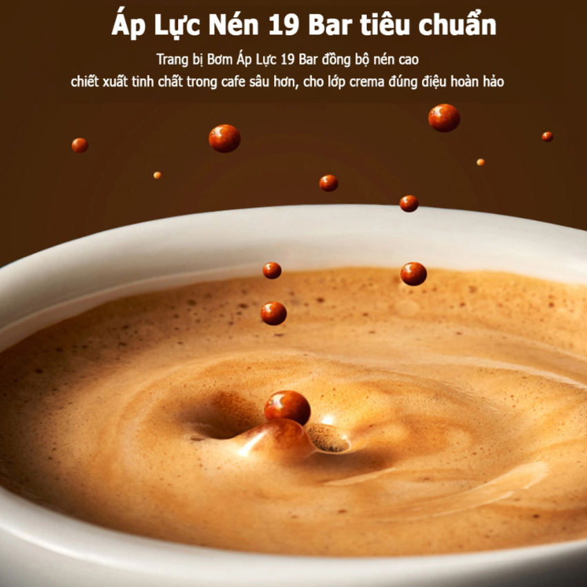 Máy pha cà phê Espresso chuyên nghiệp thương hiệu Mỹ HiBREW cao cấp H8A - Hàng Chính Hãng