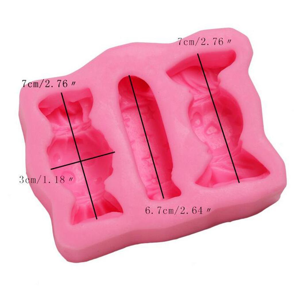 Candy Sweet DIY Fondant Cake Mould Silicone Baking Mold Cake Decoration Tray