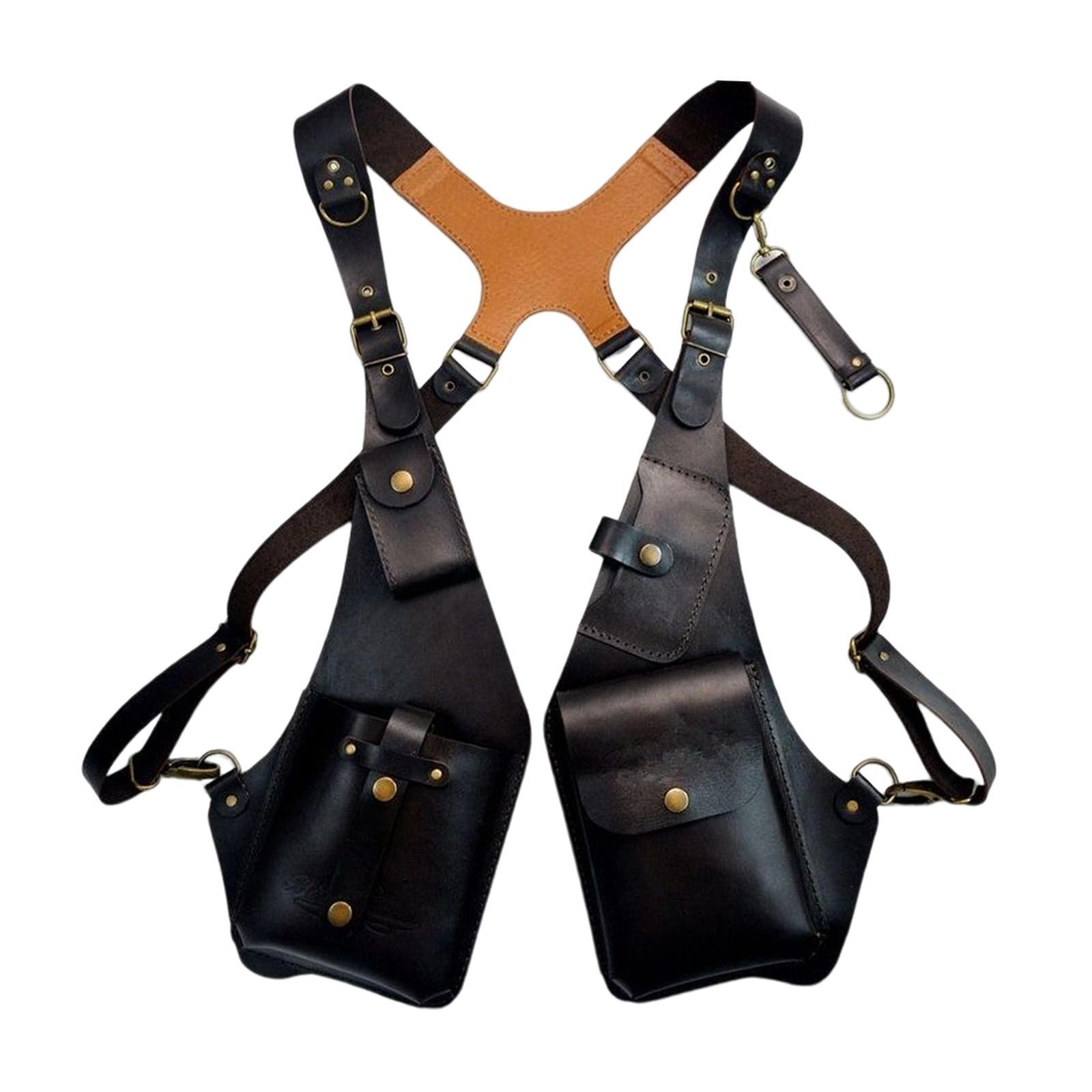 Shoulder Harness Bag Case Wallet Underarm Bag Steampunk for Bike Motorcycle