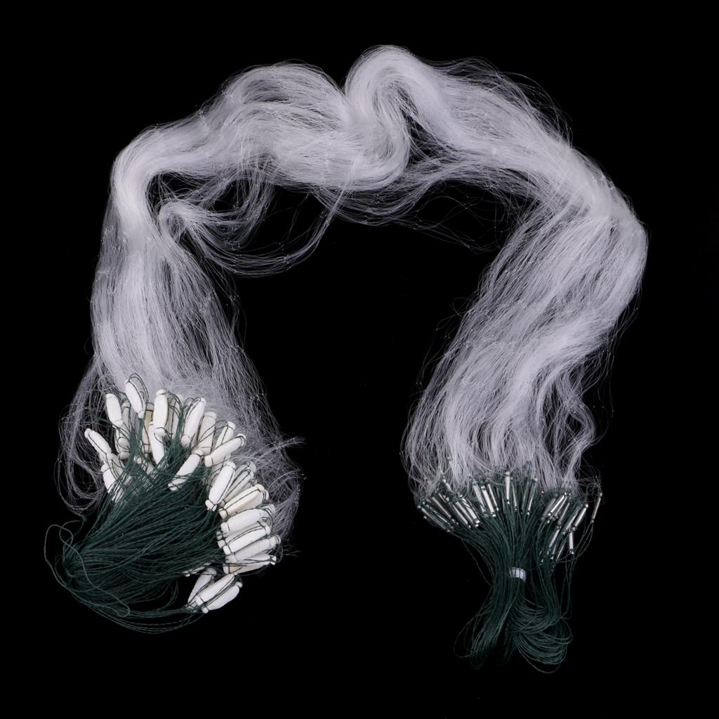 Trammel Fishing Net With Float Fish Trap Mesh Gill All Size Hole Size 4x4cm