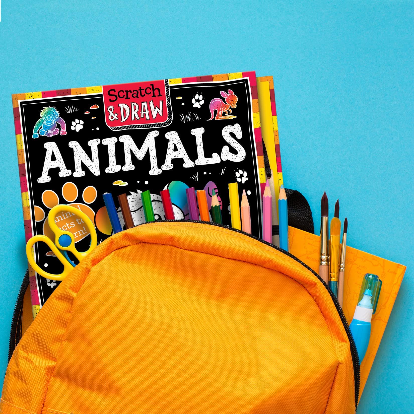Scratch &amp; Draw Animals - Scratch Art Activity Book