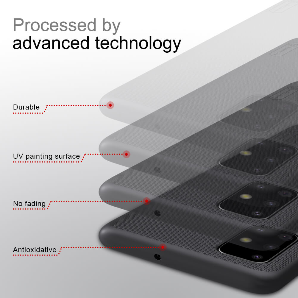 Ốp Lưng Sần chống sốc cho Samsung Galaxy A51 hiệu Nillkin Super Frosted Shield - Hàng Chính Hãng