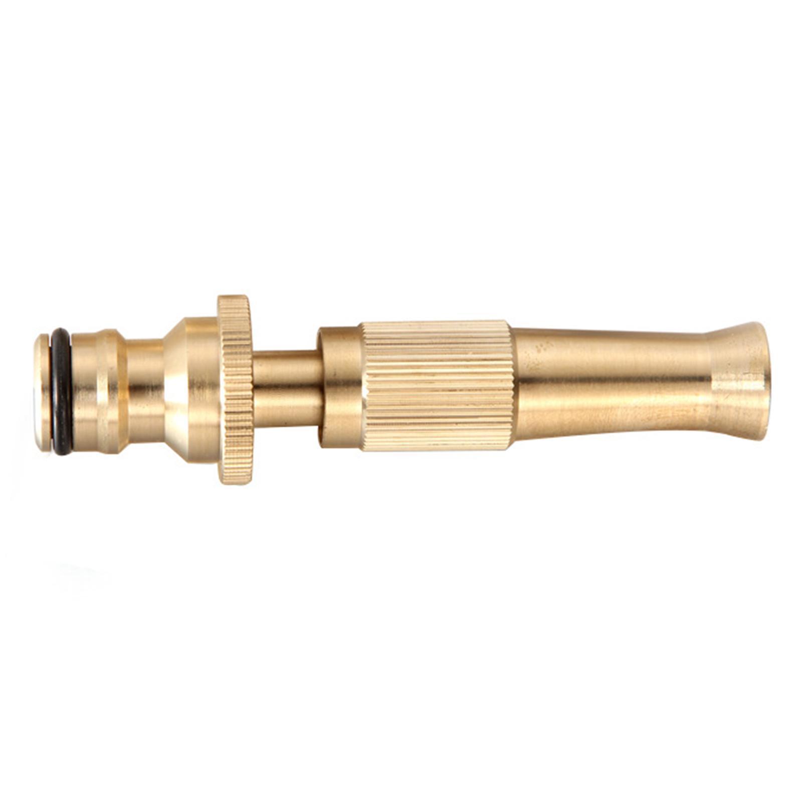 Brass Hose Nozzle Heavy Duty - High Pressure Hose Nozzle, for Garden Hose, Easy Twist Water Hose Nozzle Sprayer, Brass Nozzle Sprayer for Cars Wash