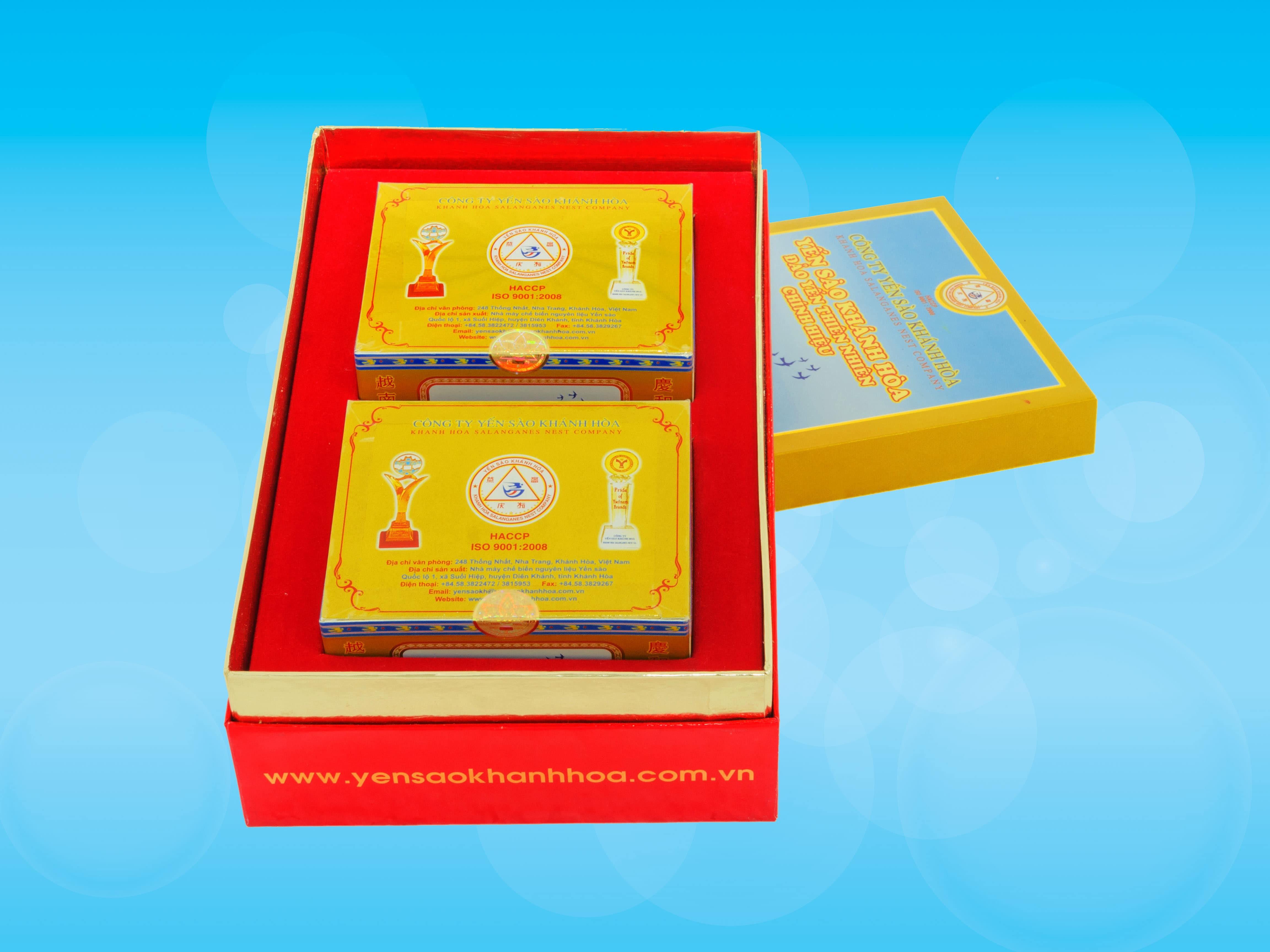 Yến sào đảo thiên nhiên Khánh Hòa tinh chế hộp quà tặng - 012G2
