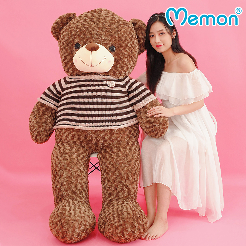 Gấu Bông Teddy Socola 80cm-1m1 - 1m4 Cao Cấp Memon, Gấu Bông Cute Khổng Lồ - Qùa Tặng Gấu Bông