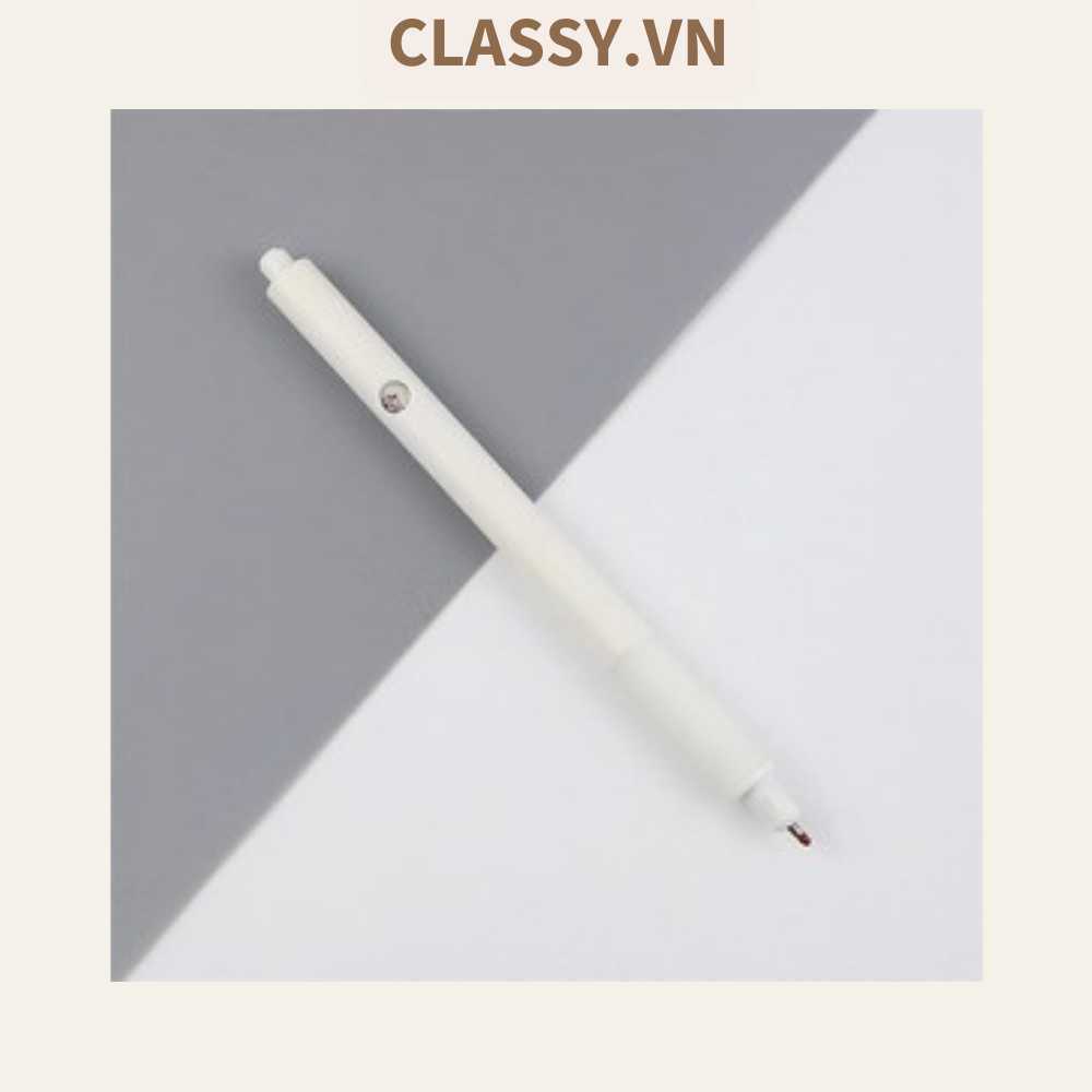 Combo 5 bút bi với 8 biểu cảm, màu trắng ngòi 0.5 cm PK489