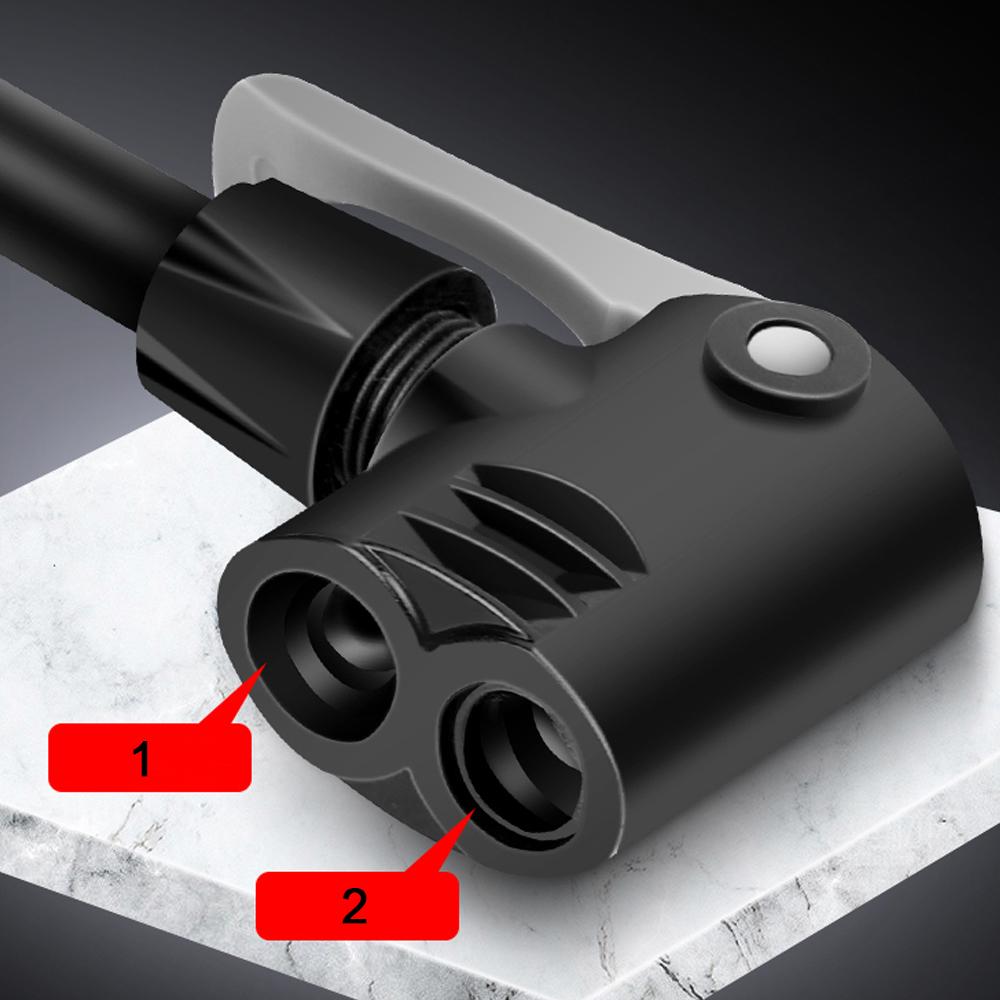 Máy bơm xe đạp WEST BIKING 180PSI có đông hồ đo áp suất