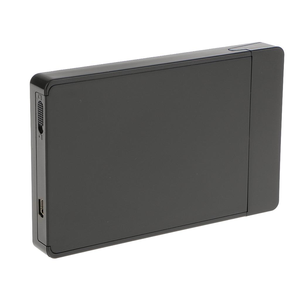 2.5inch Mini USB2.0 Aluminum  HDD  External Enclosure Case Black