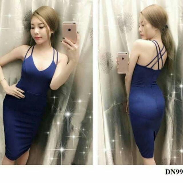 Đầm body đan dây chéo
