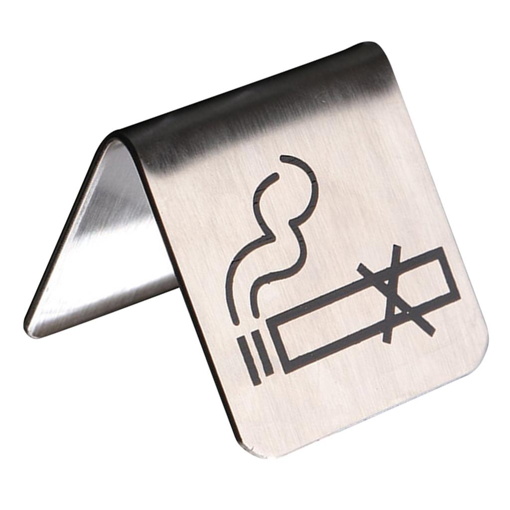 Stainless Steel No Tent Warning Sign Reminder