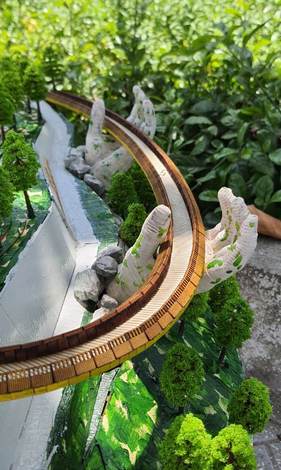 MÔ HÌNH CẦU VÀNG ĐÀ NẴNG 3D