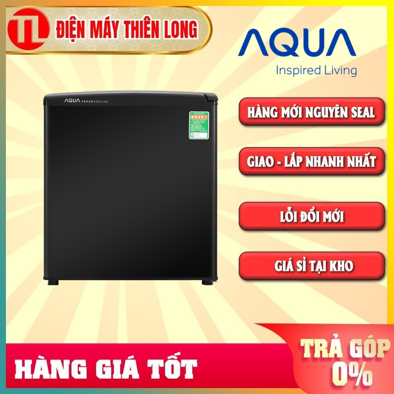 Tủ lạnh 1 cửa Aqua 50 Lít AQR-D59FA(BS) - Hàng chính hãng