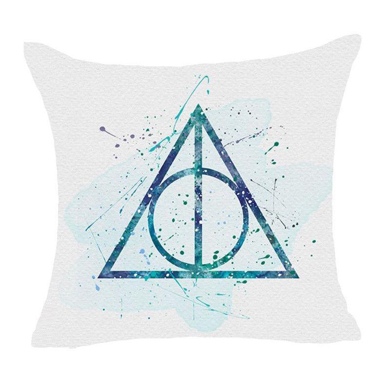 Áo Gối Bằng Vải Lanh / Cotton Với Họa Tiết Theo Phong Cách Harry Potter Dùng Trong Trang Trí Nhà