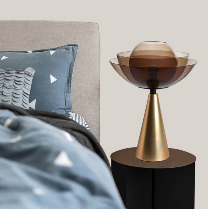 Đèn bàn SIDE TABLE LAMP GOLDEN LOTUS