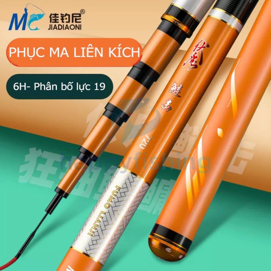 Hot - Cần Câu Carbon Siêu Nhẹ Siêu Cứng MC Phục Ma Liên Kích 6H- Bản Mới 2021 Chuyên Săn Hàng - sale