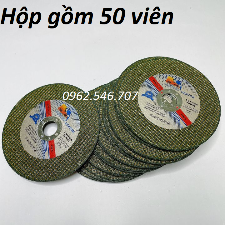 Đá cắt sắt nhãn hiệu con cá USATON, hộp 50 viên